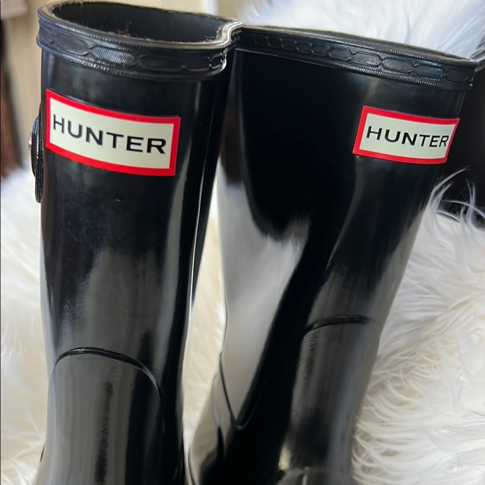 Hunter Black Rain Boots - Picture 4 of 11